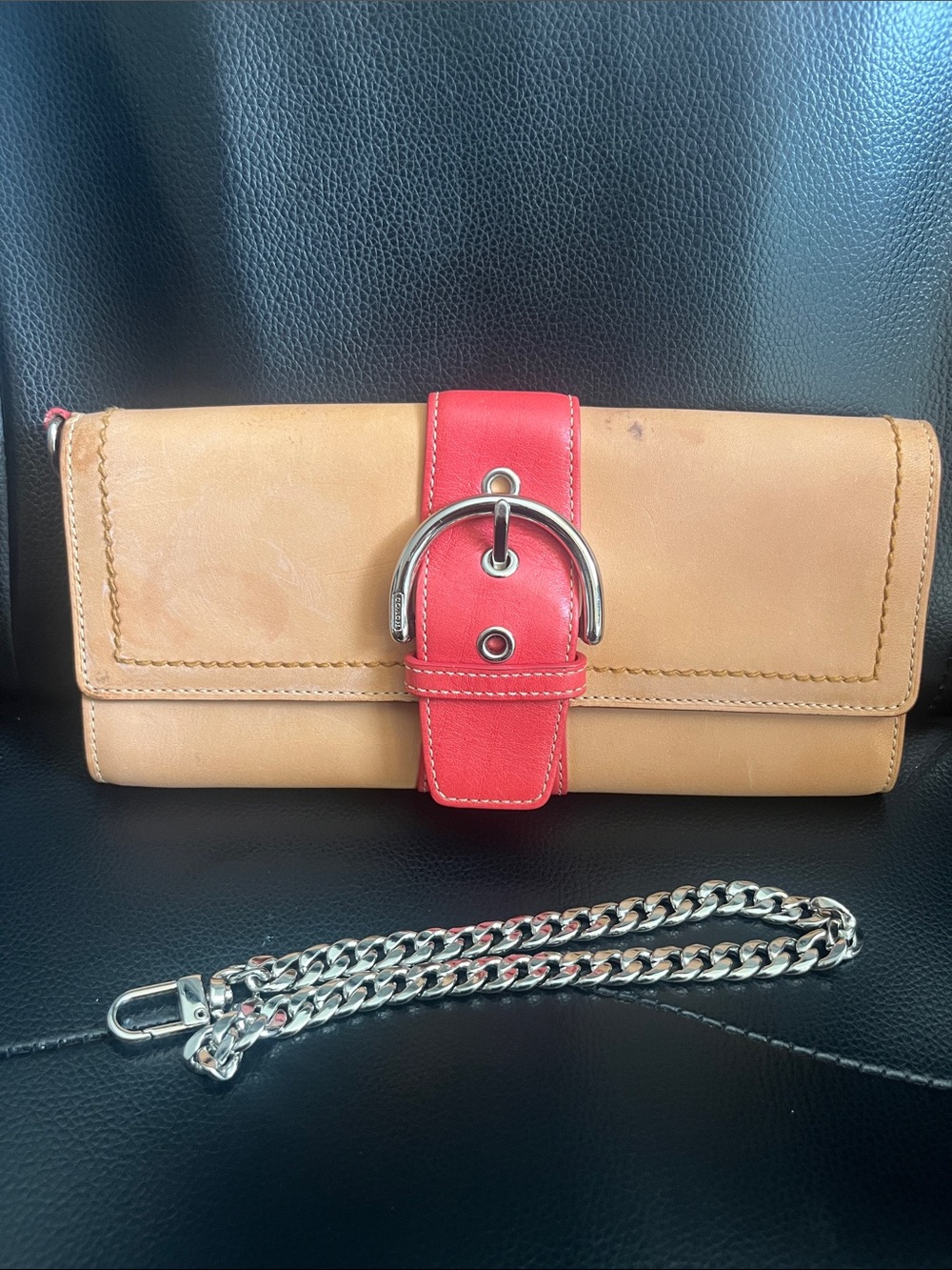 Coach Vintage SoHo Vachetta Leather Large Clutch/Wristlet